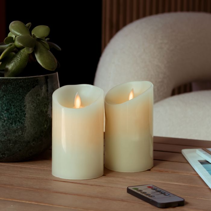 6 Bougies LED Rechargeables Flamme Vacillante avec Télécommande et