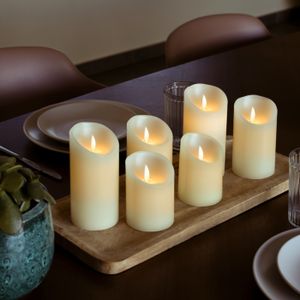 Bougie Géante Rouge 67cm Avec Guirlande Électrique - Déco Noël Art Déco