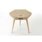 Bout De Canape Hexagonale Scandinave Connecte Frene Achat