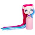 Mini poupée VIP Pets IMC TOYS - Bow Power - Gwen - Cheveux extra longs - Accessoires colorés-0