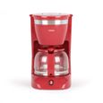 Livoo Cafetière filtre 12 tasses 800w rouge - dod163rc-0