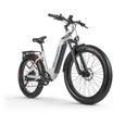 Shengmilo - Vélo électrique femme 26" E-Bike - fat bike électrique - Bafang 500W - Samsung batterie Amovible 48V17.5AH 840WH - Blanc-0