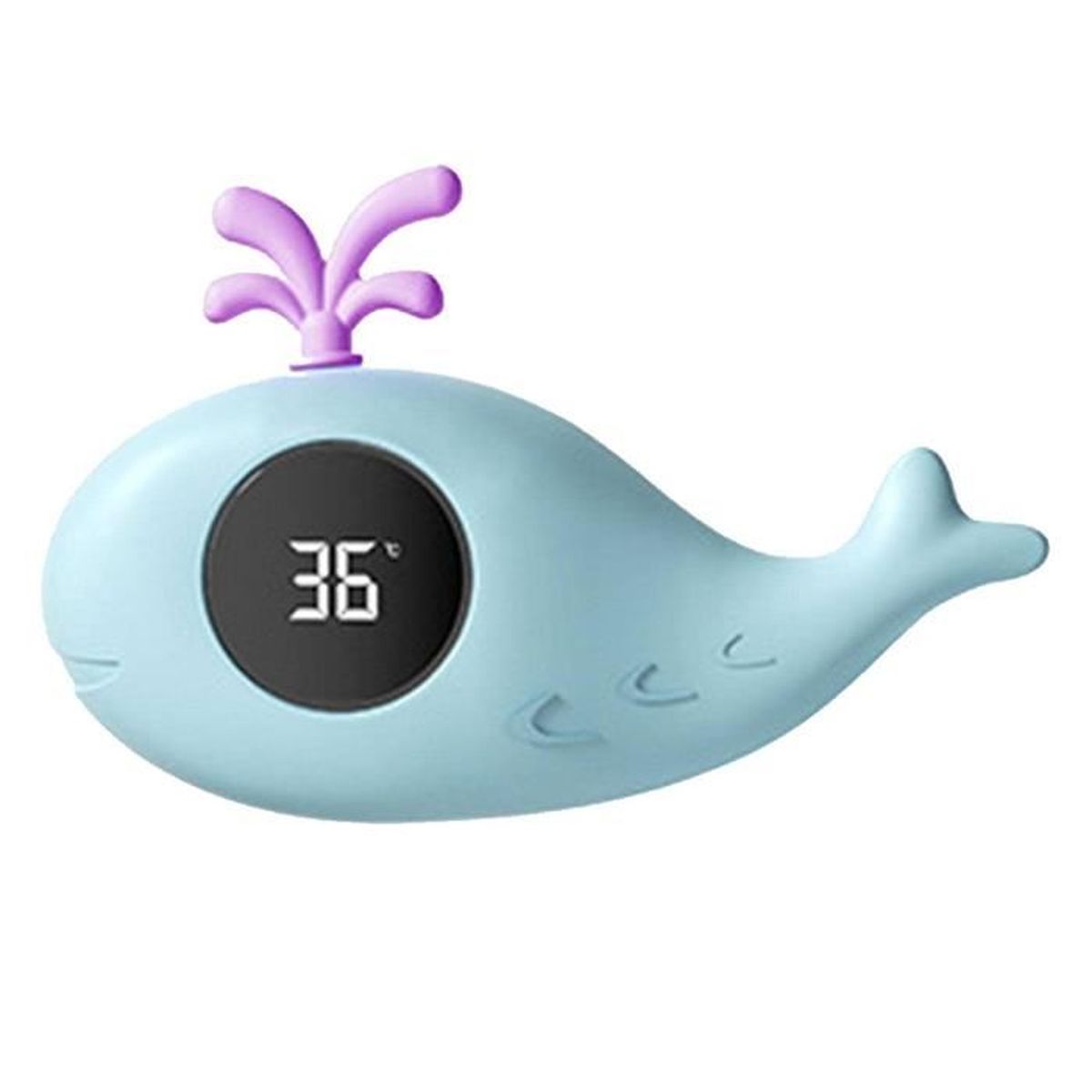 Thermomètre De Bain Bébé Numérique En Forme De Baleine - Écran Tactile, étanche, Pile Incluse (rose) - 7