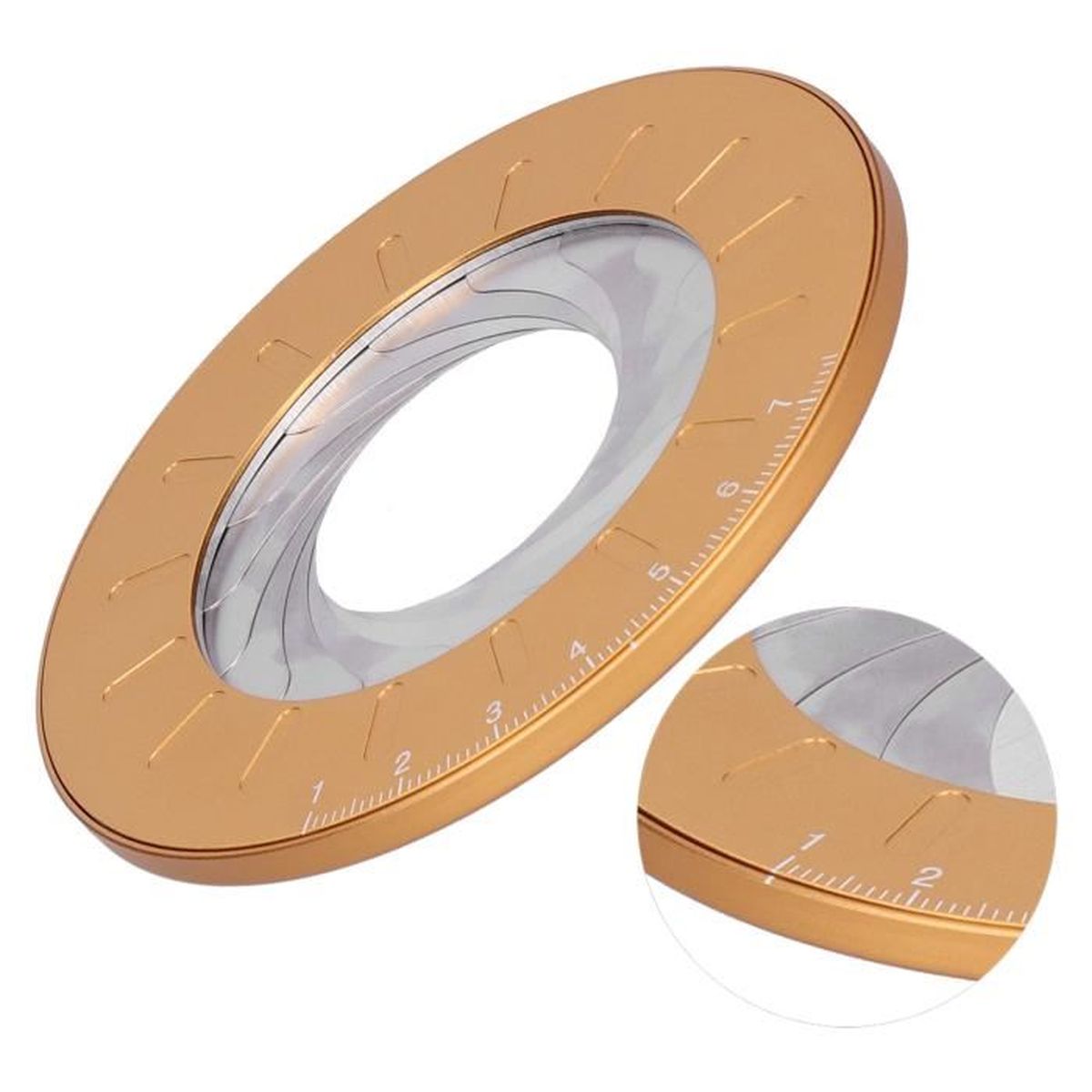 KOU règle de modèle rond Diamètre réglable circulaire d'outil de dessin ...