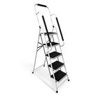 Escabeau avec main courante BM TOOLS BMT-ESC-5-MC, 5 marches - Échelle intérieur et à l'extérieur