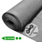 VOUNOT® Brise vue occultant en HDPE 90g/m² 1.8x20m avec attaches de fixation gris