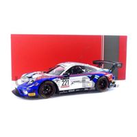 Voiture Miniature de Collection - IXO 1/18 - PORSCHE 911 GT3 R - Spa 2022 - Blue / Grey / Red - LEGT18-23005