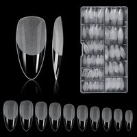 500pcs Faux Ongles - DAMILY - Capsules Ongles Transparentes - 10 Tailles - Pour Manucure et DIY Nail Art