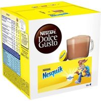 LOT DE 4 - DOLCE GUSTO - Nesquik Capsules pour chocolat chaud - 16 capsules