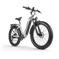 Shengmilo - Vélo électrique femme 26" E-Bike - fat bike électrique - Bafang 500W - Samsung batterie Amovible 48V17.5AH 840WH - Blanc