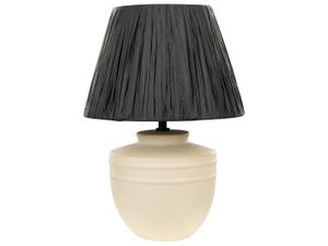 LAMPE A POSER Lampe à poser en céramique beige 44 cm TIGRE