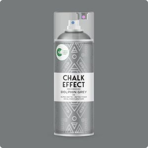 PEINTURE - VERNIS Peinture à la craie en spray Chalk Effect - Peinture en spray de haute qualité chalky - Peinture en spray (gris Dolphin).[Z1143]