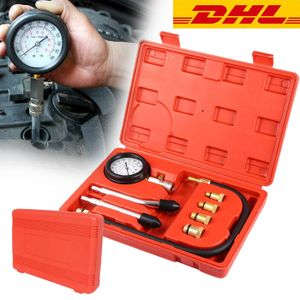 Kit Testeur Compression Moteur QWORK – Manomètre + Adaptateurs Pour Moto, Voiture, Hors-Bord, Tronçonneuse