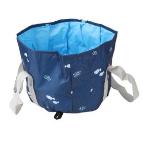 BAIGNOIRE  GOO Baignoire de pieds de voyage portable Gray Lemon Portable Travel Foot Bath Bag Imperméable à Haute Baleine marine 13008