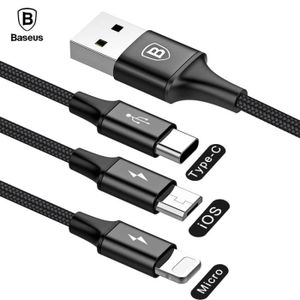 INECK® Câble Multi embout USB Chargeur USB Câble pour Samsung Galaxy  S10-S9-S8, Huawei p30-P20, Honor, Xiaomi, OnePlus