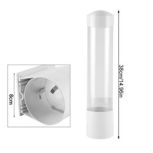 Blanc H/ôpital BSTCAR Distributeur pour gobelet en Papier Distributeur de gobelets Bureau 60-80 Gobelets Distributeur de gobelets en Plastique One Touch Bouton Porte-gobelet pour Maison
