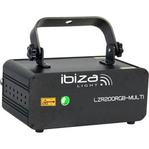 ECLAIRAGE LASER Ibiza LZR200RGB-MULTI - Laser DMX multipoint RGB