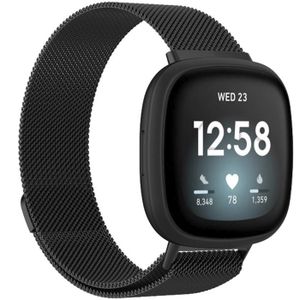 Lot De 2 Bracelets Fitbit Versa Classique – Blanc Et Noir – Taille L/Grande – Neufs