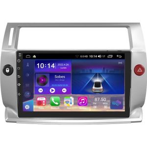 AUTORADIO Junsun Autoradio Android 12 2Go+64Go pour Citroen C4 2004-2009 avec 9''écran Tactile Carplay GPS WiFi USB SD Bluetooth Android Auto