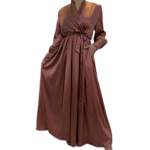 Robe De Soiree Longue Vieux Rose Femme Petites Manches Cdiscount
