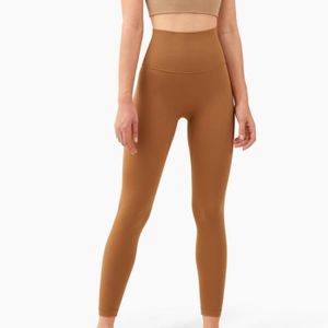 PANTALON DE SPORT Pantalon de yoga moulant taille haute pour femme - Marron FZ™ - Confortable et doux - Evacuation de l'humidité