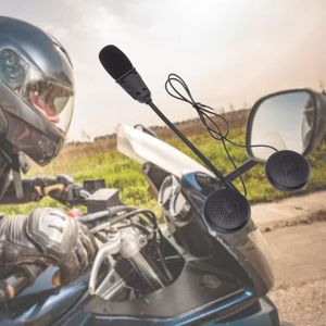CASQUE - ÉCOUTEURS Qiilu Casque de moto Écouteurs 5.0 pour moto, casq
