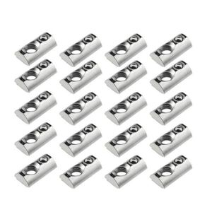 Homyl 2pcs But/ée Rail Mitre Track Stop T-Slot T-Track Outil Travail Serrage Filetage Outils de Menuiserie Pince