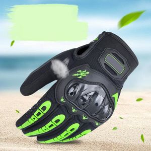 GANT TACTILE SMARTPHONE SURENHAP gants de moto à doigts complets Gants de moto à écran tactile à doigt complet, gants respirants pour sport plinthe Vert