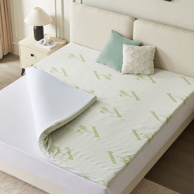 Surmatelas - 160x200 - Mousse haute densité - Déhoussable - 6 cm d