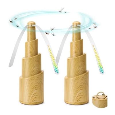 Ventilateur Anti-moustiques Et Mouches - 2 Pales Répulsives - Portable Pour Repas En Extérieur