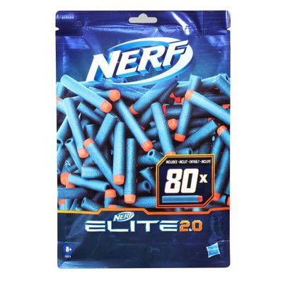 Nerf Elite 2.0 Lot de 50 fléchettes en Mousse Compatible avec Tous Les Blasters Elite 2.0