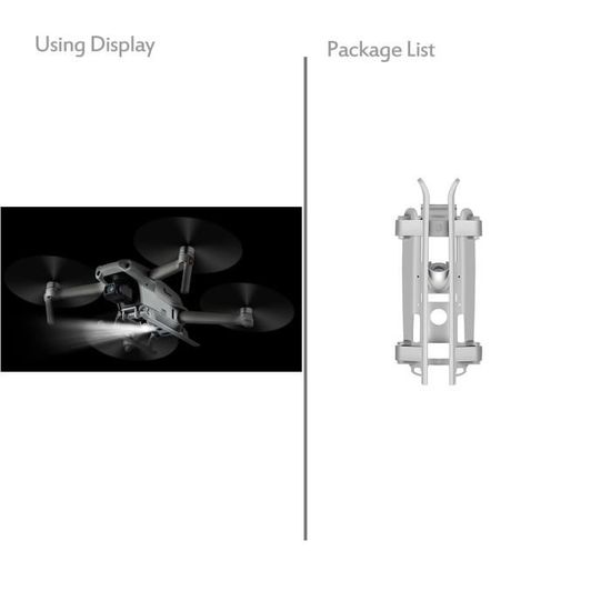 Trépied D'atterrissage Pour DJI Mini 5 Pro - Support De Protection ABS, Léger, Stabilise Le Drone - 2 Pièces + Tiges De Liaison