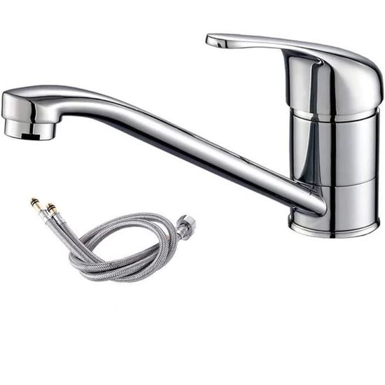 Robinet de lavabo de salle de bain, robinet de cuisine pivotant à 360