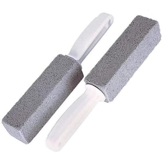 Sollbry 4 Pièces Pierre Ponce Avec Poignée Plastique,Brosse De Toilette