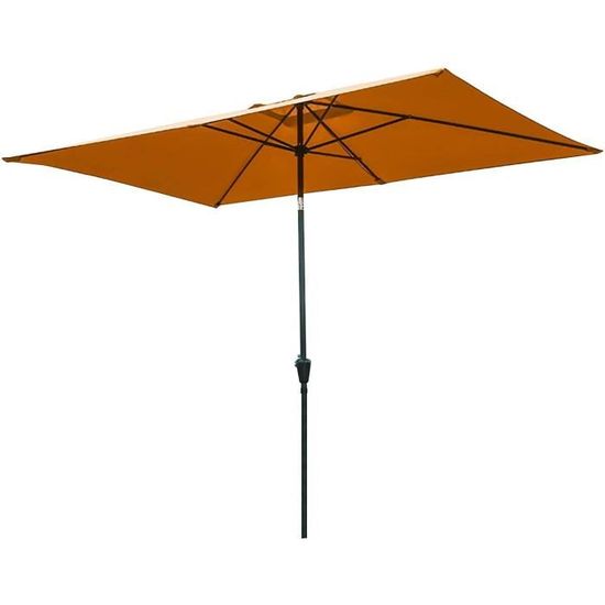 Parasol De Terrasse Rectangulaire 3x2m Toile De Rechange - Auvent Extérieur Gris Vert Noir Beige Kaki
