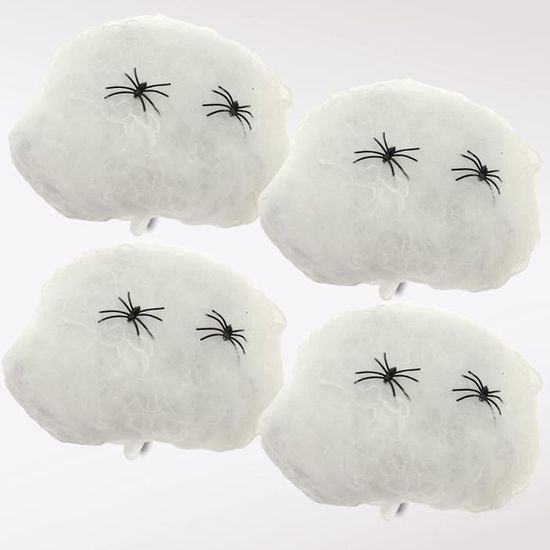 Lot 12 Araignées Halloween - Déco Effrayante 7x8cm Noir - Fête & Anniversaire