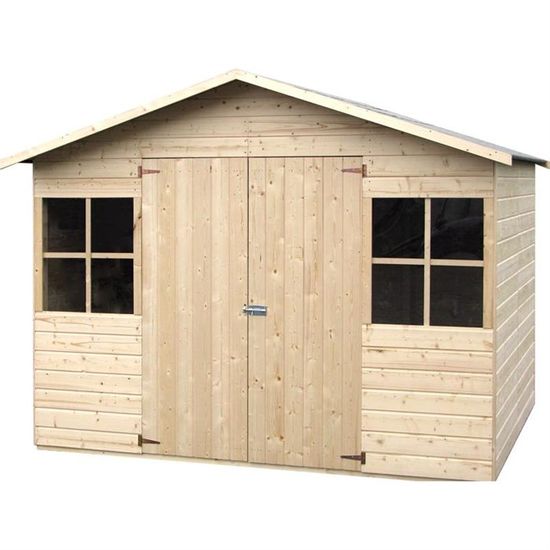 Abri De Jardin Lopun En Bois 12 Mm 4 96 M Achat Vente Abri