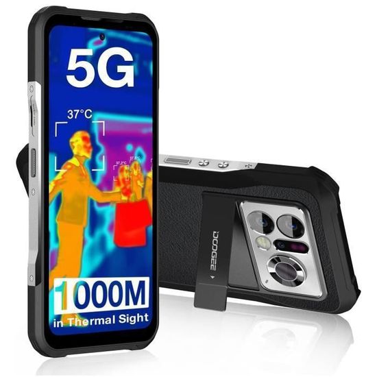 DOOGEE V20 Pro Smartphone Imagerie thermique 12Go + 256Go 6.78" 120Hz 64MP Caméra IP68 étanche Telephone 5G 6000mAh GPS NFC -