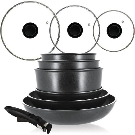 Set De Casseroles Tefal START'EASY 6 Pièces - Revêtement Anti-adhésif, Compatible Induction Et Tous Feux