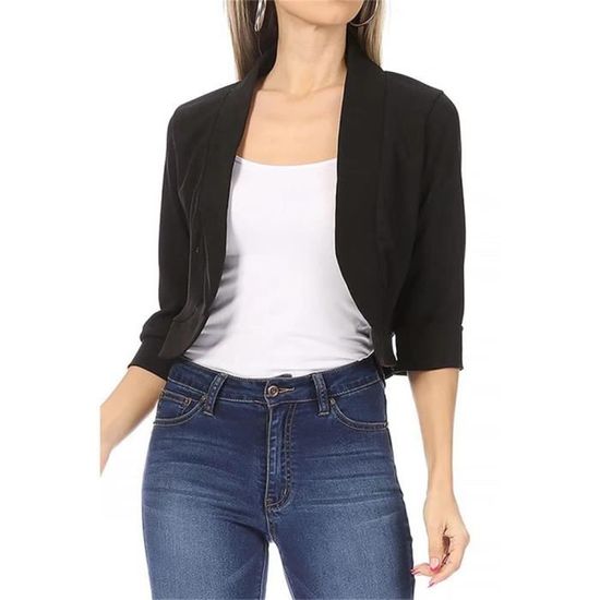 Gilet bolero sales femme manches longues