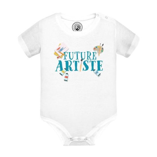 Body Bébé Manches Courtes Futur Jedi - 100% Coton, Imprimé En France - Cadeau Geek, Naissance, Fan Star Wars