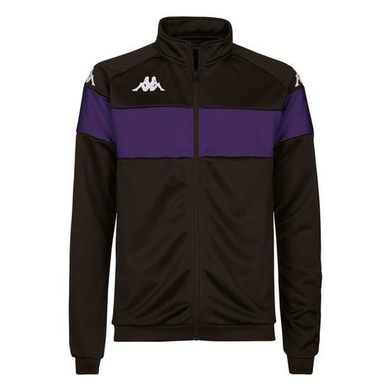 Veste de survetement homme Kappa Dacone noir violet manches longues multisport Black violet Cdiscount Sport