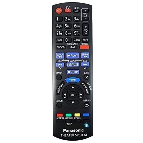 Télécommande Panasonic Authentique – Pour TV LED TX-40CX680B / TX40CX680B 40", Noire, Neuve, Garantie 3 Mois