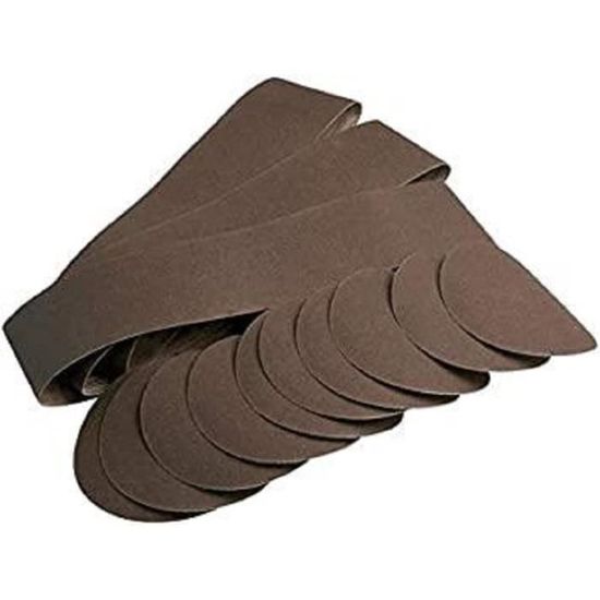 Scheppach 88000221 Set De 3 Bandes Abrasives Grain 180 Pour Ponceuse à Bande BTS800 - 914 X 100 Mm