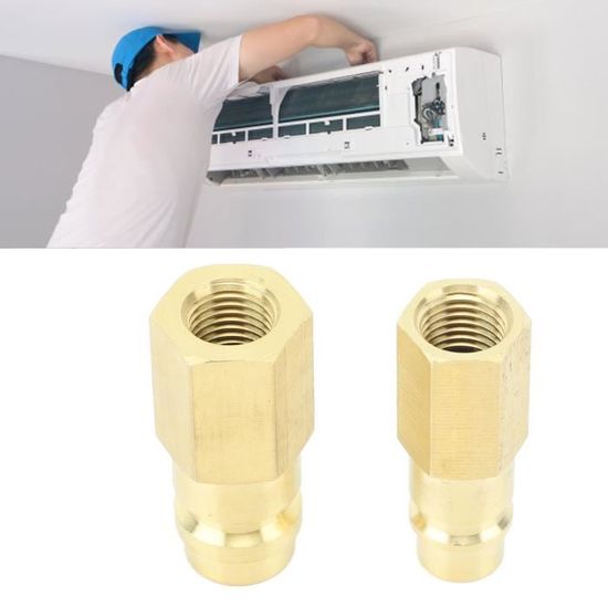 Kit 3 Raccords Climatisation Auto Aluminium R134A - Filetages 5/8-18, 3/4-16, 7/8-14, Pour Condenseur Et Lignes