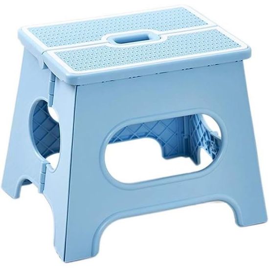 Tabouret Escabeau CONGARTENO Noir - Marchepied Antidérapant PVC Pour Salle De Bain Enfants/Adultes