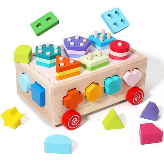 GAD Jouets Montessori Pour Garçon Et Fille, Trieur De Formes Pour Bébé