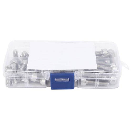 4 Vis M8x60mm Inox 304 – Tête Hexagonale Creuse, Solides Et Résistantes