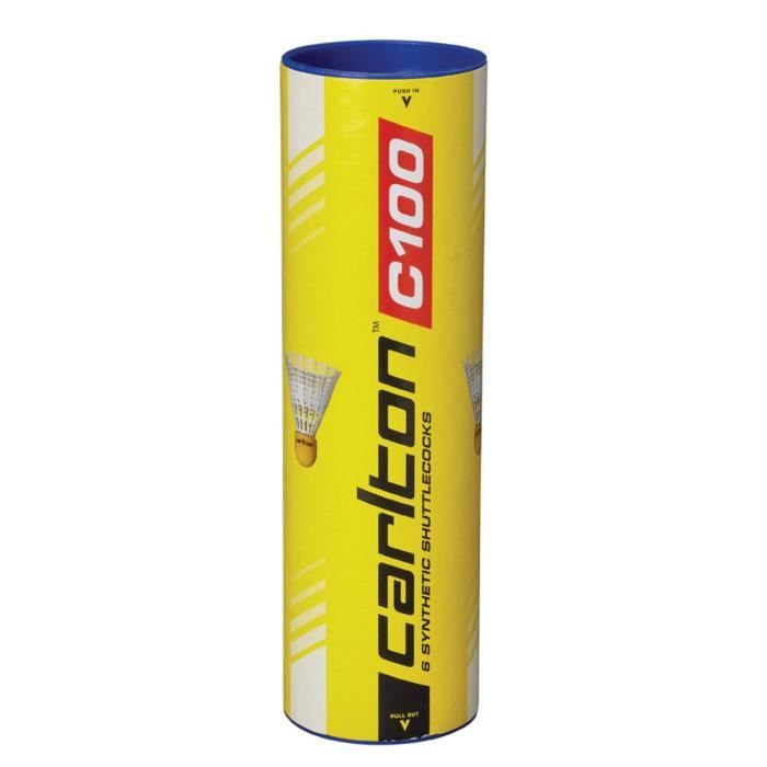 DUNLOP Tube de 6 volants de badminton C 100 blanc
