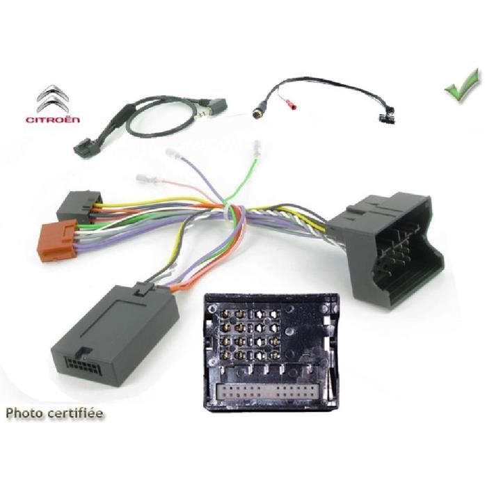 Interface Cde au Volant Citroen Picasso/ Berlingo/ Jumpy/ Fiat/ Toyota Fakra sans radars recul Kenwood - ADNAuto - ADN-CAV